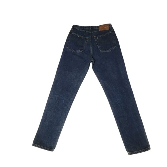VINTAGE Freego Western High Waist Mom Jeans 31 - 11/12 - 80's 90's Gems Studded - Picture 5 of 5